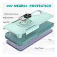 thumbnail image 4 of Rosebono Compatible With Samsung Galaxy A07 Case, Hybrid Case With Adjustable Integrated Ring Kickstand (Green), 4 of 5