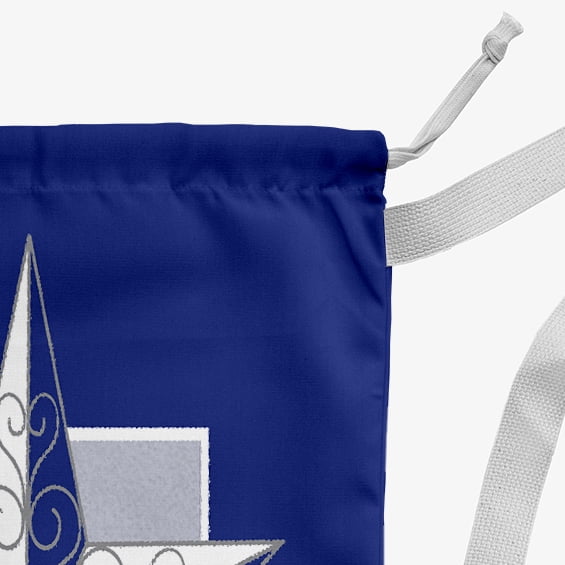 Simply Daisy Night Star 18 x 29 in Blue Laundry Bag
