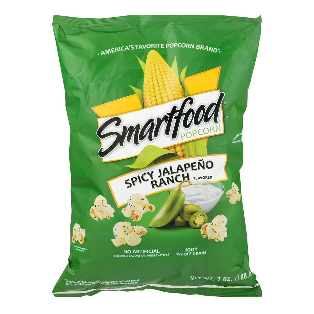 Smartfood Spicy Jalapeno Ranch Popcorn, 7 Oz Bag