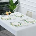 thumbnail image 5 of 15.4" Round Placemat Set of 6 Polyester Fabric Place Mats Non-Slip Dining Kitchen Table Mats for Kitchen Party Decor Christmas Trees and Colorful Balls, 5 of 5