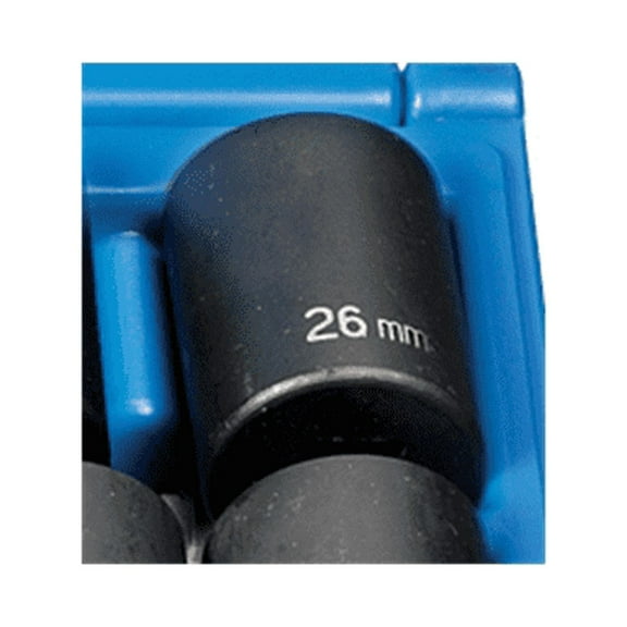 Grey Pneumatic 1/2" Drive x 26mm Standard - 12 Point Socket