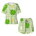 thumbnail image 4 of Lsque St Patrick's Day11 Women's Short-Sleeved Pajama Set - 2 Piece Soft and Lightweight Sleepwear Set-4X-Large, 4 of 9