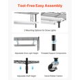 thumbnail image 5 of VEVOR Plant Shelf with Grow Lights, 71 in Tall Indoor Plant Stand with Wheels, 192W 5000K Full Spectrum Grow Lights, Heavy Duty Metal Plants Display Rack,, 5 of 9