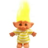 Yintlilocn Lucky Troll Dolls,Vintage Troll Dolls Chromatic Adorable for Collections, School Project, Arts and Crafts, Party Favors - 7.5" Tall Yellow(Include The Length of Hair)