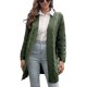 thumbnail image 1 of Cárdigan de punto de manga larga para mujer, cárdigan holgado informal elegante de Color puro, suéter para la vida diaria, trabajo OD verde S, 1 of 6