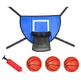 thumbnail image 3 of Mini Basketball Hoop for Trampoline Trampoline Accessory for All Ages Basketball Blue 90x50cm, 3 of 7
