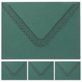 thumbnail image 1 of 4Pcs Dark Green Hollow Envelopes Bridal Showers Invitations Elegant Design Sending Invitations, 1 of 2