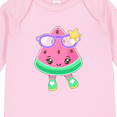 thumbnail image 4 of Inktastic Cute Watermelon with Sunglasses Boys or Girls Long Sleeve Baby Bodysuit, 4 of 5