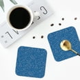 thumbnail image 5 of Pofeuu Blue Star Print Print Leather Coasters Set of 6, Round Cups Mugs Mat Pad for Home Kitchen Heat Resistant Drink Coasters,Square, 5 of 7