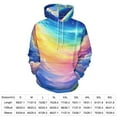 thumbnail image 2 of Vibrant Rainbow Sky 3d Sweatshirts Hoodie Fashion Casual Personality Men's Women Street Hoodie Pullovers Long Sleeve Comfortable Top, 2 of 6