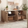 thumbnail image 6 of Pemberly Row Modern Engineered Wood Credenza in Brushed Oak Finish, 6 of 14