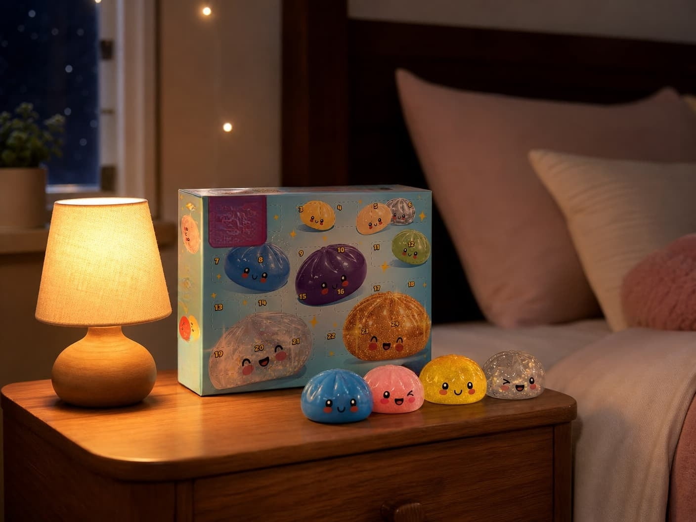 2026 Squishy Bun Bao Bun Mystery Advent Countdown Calendar (24 RANDOM Dumplings)