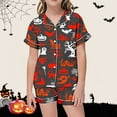 thumbnail image 2 of Weebloom Halloween Girl Pajamas Soft Comfortable Nightwear Flip Collar Casual for Toddler To Teen Dailywear Outfit Girls Pajama Set 2-3 Years, 2 of 4