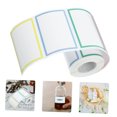 thumbnail image 4 of KAKOWELY 300Pcs Identification Name Tag Labels Paper Multi-colored Border Labeling Home Office Supplies, 4 of 5