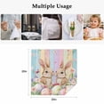 thumbnail image 5 of Easter Cloth Napkins, Spring Bunny Eggs Botanical Floral Wooden Grain Washable and Reusable Dinner Napkins Set of 8, Table Napkin for Kitchen Party Birthday Wedding Hotel Housewarming 20"x20", 5 of 9