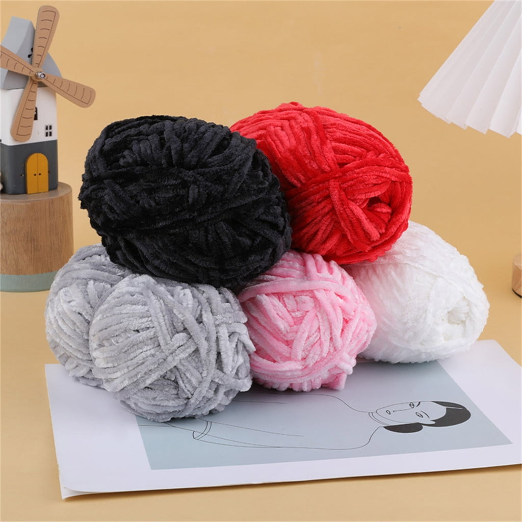10 Rolls Knitting Yarn Chenilles Yarn Soft Baby Yarn Crochet Yarn Blanket Yarn for Yarn Project Sweater Hat Scarves