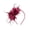 Burgundy, variant on SWSMCLT Women's Fascinator Hats 1950s Feather Bead Headband Elegant Vintage Halloween Tea Party Carnival Fascinator Hat Golden One Size