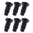 thumbnail image 4 of 6pcs Thru Body Electric Guitar Ferrule Fastener Bushings Black, 4 of 5