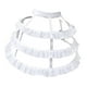 thumbnail image 5 of Enagua de vestido, suave y portátil, para dama de honor, graduación y baile de graduación. blanco, 5 of 9