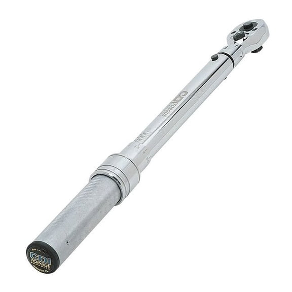 CDI Torque Products 1503MFRMH 1/2-Inch Drive Metal Handle Click TypeWrench, Torque Range 20 to 150-Ft.lbs