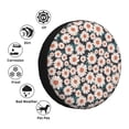 thumbnail image 4 of Sikiie Daisies Flowers PVC Leather Spare Tire Wheel Cover Spare Tire Cover, for Car Truck SUV Camper Trailer Universal Fit(14-17in)-17 inch, 4 of 6