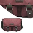 thumbnail image 3 of Bolso mensajero de lona - Bolso bandolera vintage Bolso militar, 3 of 5