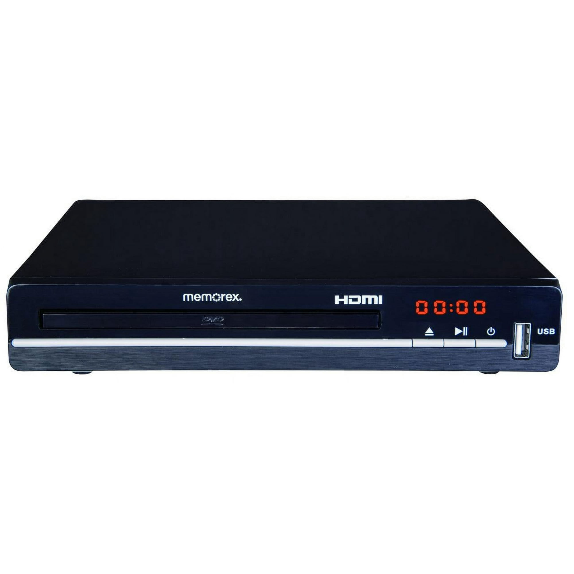 Memorex HDMI DVD Player with 4-Digit LED Display, & Home Stereo System Support