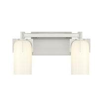 Caldwell 2-Light Bathroom Vanity Light in Satin Nickel