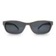 thumbnail image 5 of Womens Classy Narrow Rectangle Horn Rim Plastic Fashion Sunglasses Grey - Black, 5 of 8