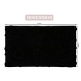 thumbnail image 4 of Home Weavers Bell Flower Collection Bathroom Rug 100% Cotton Tufted Bath Rugs, Soft Absorbent Bath Rugs, Non-Slip Bath Mats, Machine Washable, Bath Mats for Bathroom Floor, 21"x34" Rectangle, Black, 4 of 9