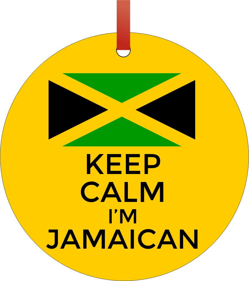 Keep Calm I M Jamaican Flag Jamaica Double Sided Round Shaped