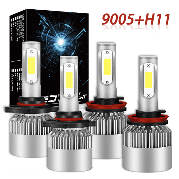 9005 H11 LED Headlight Bulbs Hi/Lo Beam Combo for 2011 2012 2013 2014 2015 2016 2017 Honda Odyssey White
