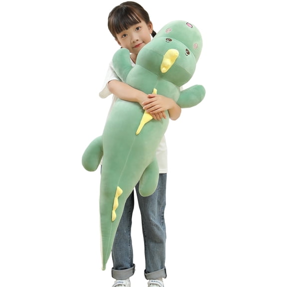 32" Giant Dinosaurs Plush Toy Pillow, Cute Dinosaur Stuffed Animals Doll, Soft Back Cushion Big Dinosaur Plushies, Gift for Kids Boys, Birthdays, Christmas