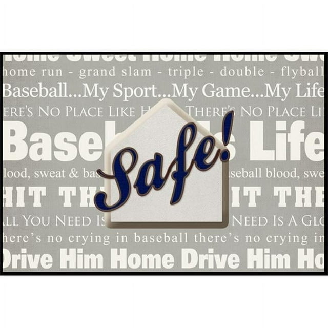 Carolines Treasures SB3079MAT Safe at Home Indoor or Outdoor Mat