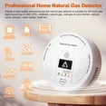 thumbnail image 4 of Natural Gas Detector CH4, Combustible Gas Methane  Alarm Battery Powered with Light & Audible Indicator,Gas Monitor Sensor for Home RV Kitchen Apartment Safety (Battery included), 4 of 8