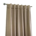 thumbnail image 3 of Loft Living Mitchel Light Filtering Raw Silk Dual Header(Back Tab/Rod Pocket) Single Curtain Panel 54" x 84" in White, 3 of 5