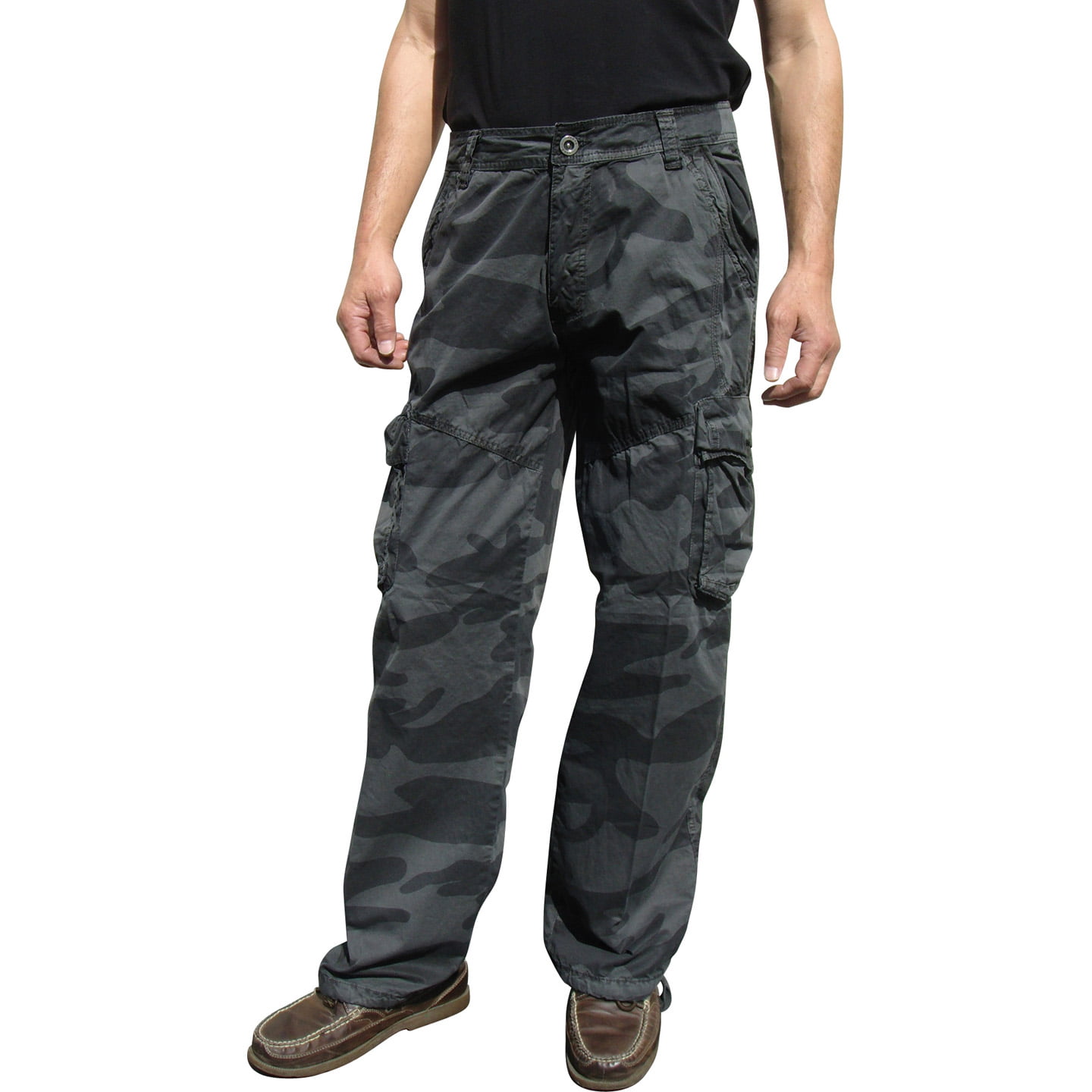 Mens Military-Style Camoflage Cargo Pants #27C1 40x32 D.Grey - Walmart.com