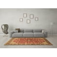 thumbnail image 3 of Ahgly Company Indoor Square Medallion Brown Traditional Area Rugs, 5' Square, 3 of 4