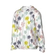 thumbnail image 2 of Pofeuu Hawaiian Coconut Tree Print Sun Protection Outdoor Lightweight Full Zip UV Cooling Hoodie Long Sleeve Summer Clothing for Outdoor Hiking-Small, 2 of 5