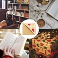 thumbnail image 6 of 2pcs Corner Bookmark, Letter Book Mark Personalized Embroidered Bookmark for Reading Women Book Lovers, Beige Red, C, 6 of 6