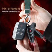 Aztec Death Whistle - Crow Skull Design, Resin Emergency Survival Whistle for Outdoor Sports & Camping