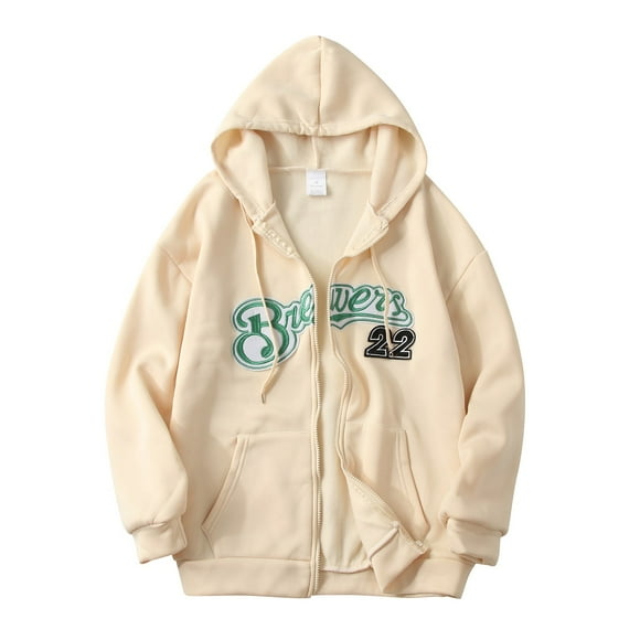 2025 Women's Jacket Zip Up Womens Lightweight Hooded Jacket Hoodies Hip Hop Sweatshirt Vintage Goth Print Hooded Jacket Street Fashion Unisex Drawstring Sweat Jacket with Hood 90S E Girl Top