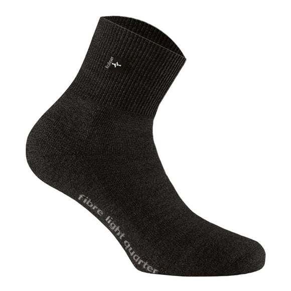 Rohner Calcetines de trekking Unisex Quarter - Fibre Light Quarter
Negro 42-44