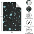 thumbnail image 3 of Cute Blue Stars on Black Background Kitchen Towel, Dish Towels Quick Drying Tea Towels Absorbent Hand Towels for Kitchen Sink Dinner Table 28 x 18 Inches, Set of 4, 3 of 7
