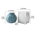 thumbnail image 3 of onlyliua ¡ ¡Ofertas Del Día! ¡Liquidación! Moldes de Velas Aromáticas En Bolas Farolillos Navideños Adornos Florales En Relieve de Velas Moldes de Silicona para Velas de Bolas Navideñas, 3 of 5