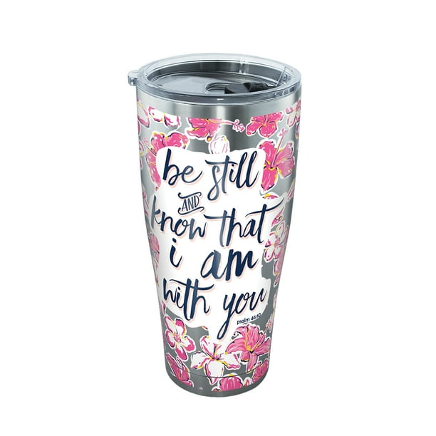Simply Southern Be Still Floral 30 oz Stainless Steel Tumbler with lid