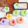 thumbnail image 2 of Flower-Shaped Hair Clip Gradient Color Back Head Hair Claw Hair Styling Accessory Seaside Vacation Hair Decoration, 2 of 8