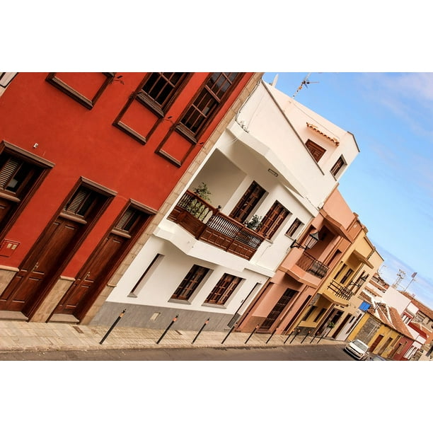 Homes Spain Old Town Road Building Inch By 30 Inch Laminated Poster With Bright Colors And Vivid Imagery Fits Perfectly In Many Attractive Frames Walmart Com Walmart Com