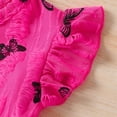 thumbnail image 5 of Toddler Baby Girl T Shirt Shorts Set Bow Sleeveless Slip Ruffle Tops Matching Outfit Spring Summer Clothes T-Shirt Elastic Waist Shorts Set Cartoon Print Summer 2pcs Set Dailywear Set 5-6 Years, 5 of 9