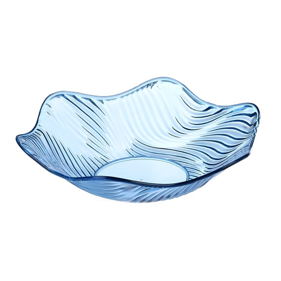 BPPEG Candy Bowl Elegant Crystal Plastic Candy Bowl And Fruit Tray - Decorative Serving Dish for Office Desk,Living Room,And Party Gatherings with Creative Wave Design